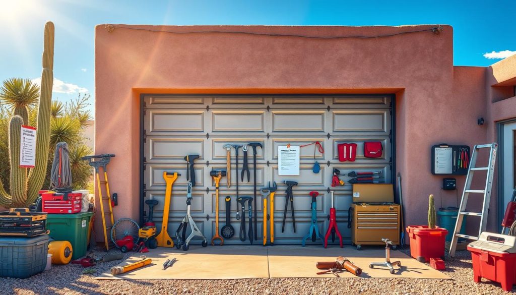 Preventive garage door maintenance Albuquerque